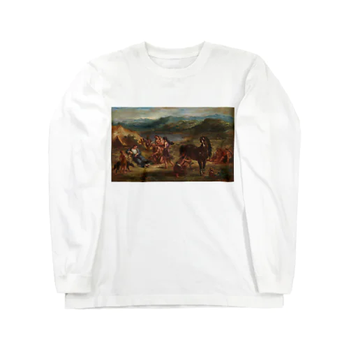 Ovid among the Scythians / Eugène Delacroix / 1862 / ウジェーヌ・ドラクロワ ロングスリーブTシャツ