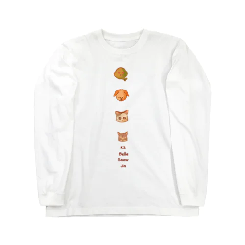 家族４人(ベルとスノーとK2です) Long Sleeve T-Shirt