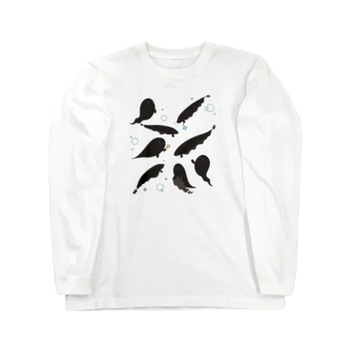 ブラックゴーストとおばけ達 Long Sleeve T-Shirt