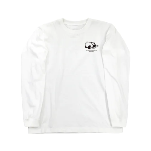 家でまったりパンダ Long Sleeve T-Shirt