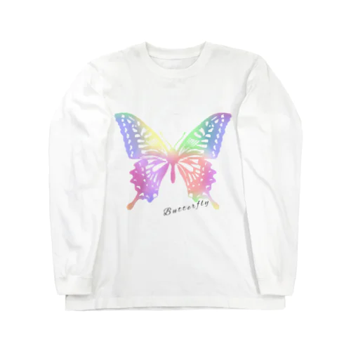 Butterfly(透過) ロングスリーブTシャツ