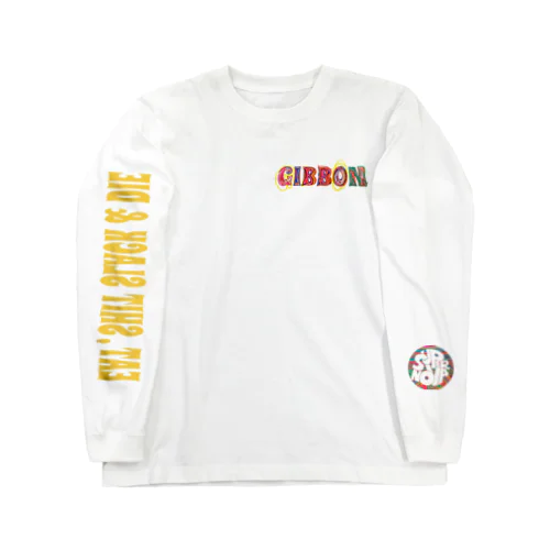 Gibbon and Supernova  ロングスリーブTシャツ