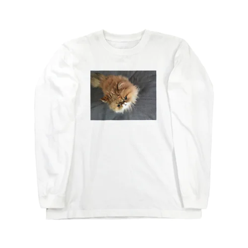 ぶちゃ猫・茶々丸 Long Sleeve T-Shirt