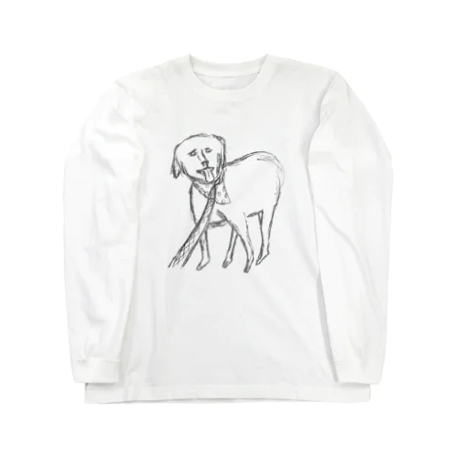 写実的な犬 Long Sleeve T-Shirt