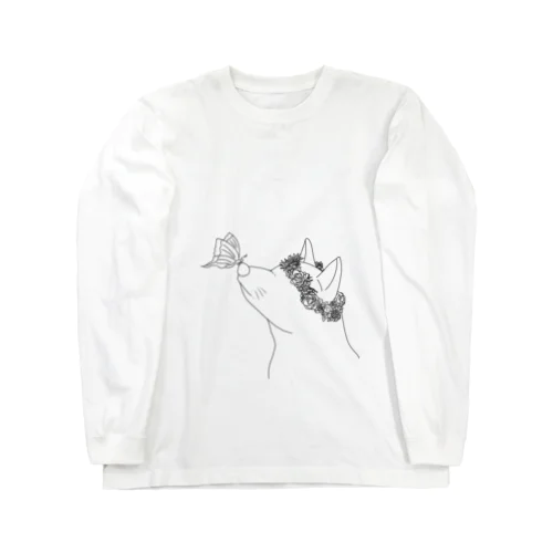 犬と蝶 Long Sleeve T-Shirt