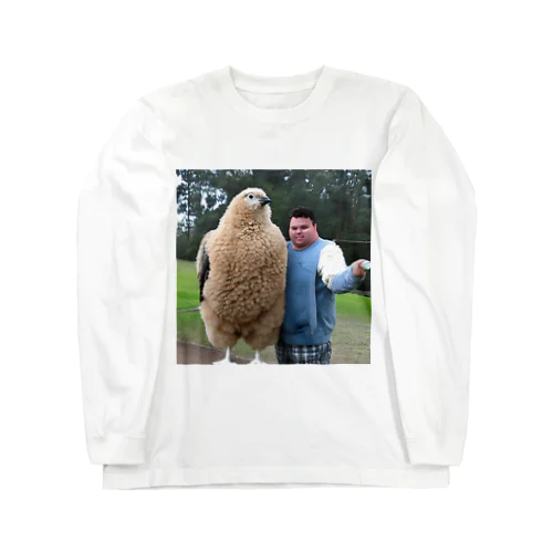 ふわふわでっか鳥 Long Sleeve T-Shirt