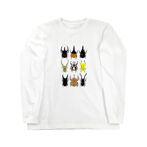 世界のカブトムシクワガタ Long Sleeve T-Shirt