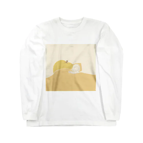 梨を撫でながら寝たい Long Sleeve T-Shirt