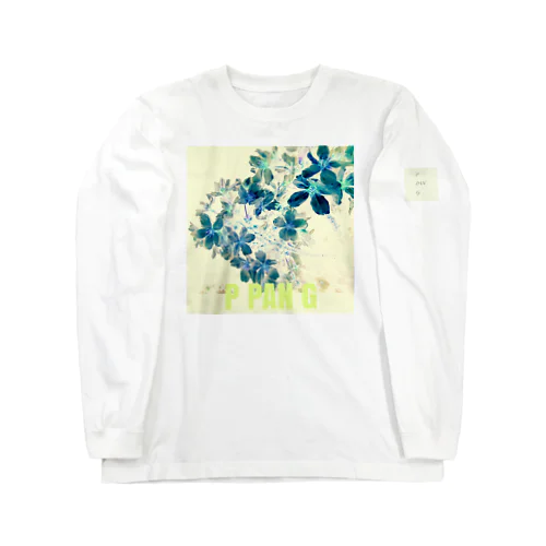 Flower[PPANG]イエローブルー ロングスリーブTシャツ