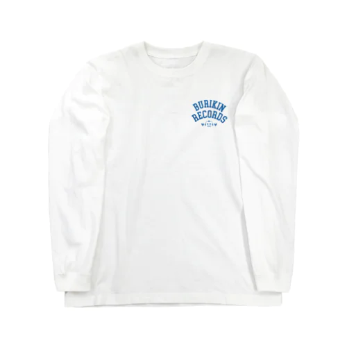 ブリキン定番ロゴ(スモーキーブルー小） Long Sleeve T-Shirt