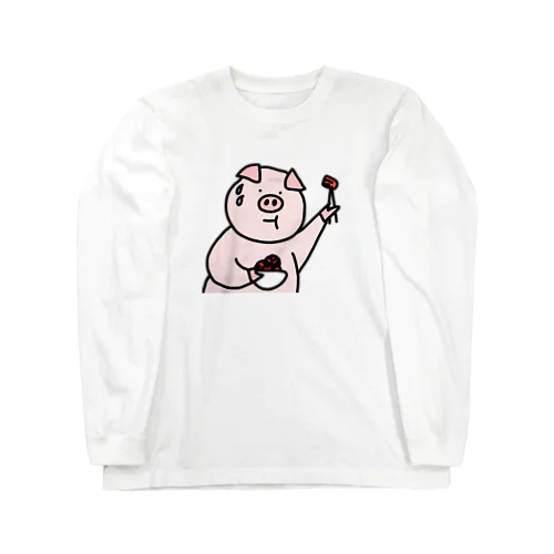 豚キムチ Long Sleeve T-Shirt