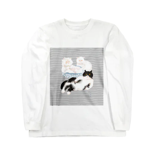 むぅるぅみぃ縞入り Long Sleeve T-Shirt