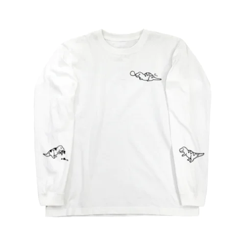 ティラノサウルスしりーず Long Sleeve T-Shirt