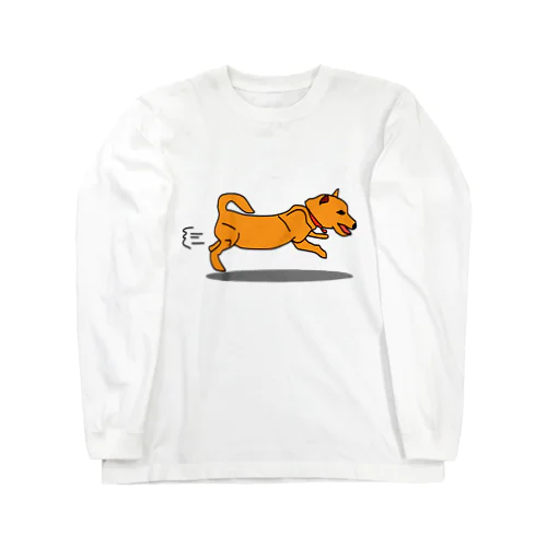 走る犬 Long Sleeve T-Shirt