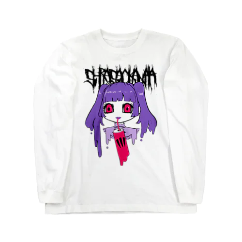 エナドリちゃんRED(黒字) Long Sleeve T-Shirt