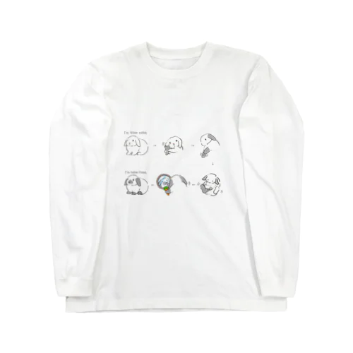 白うさぎからセーブルポイントに変身！ Long Sleeve T-Shirt