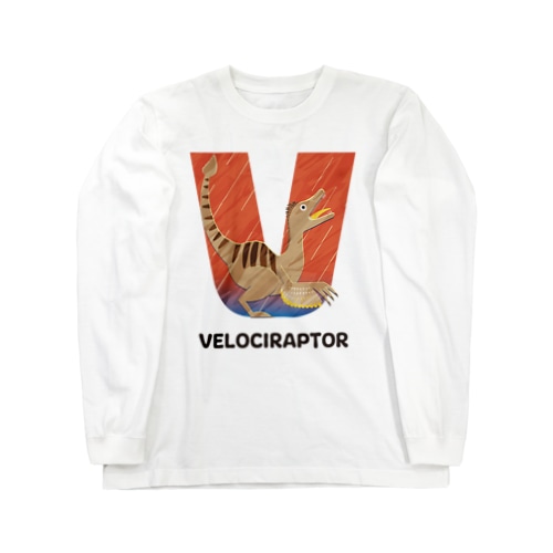 Alphabet Animals - VELOCIRAPTOR Long Sleeve T-Shirt