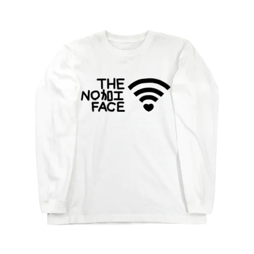 THE NO加工 FACE Long Sleeve T-Shirt