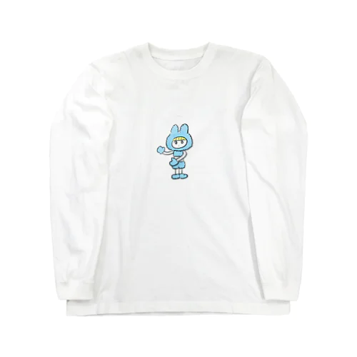 ふわふわブルーうさぎくん ロングスリーブTシャツ