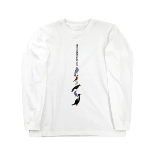 Let's enjoy bird watching ! 薄い色用 Long Sleeve T-Shirt