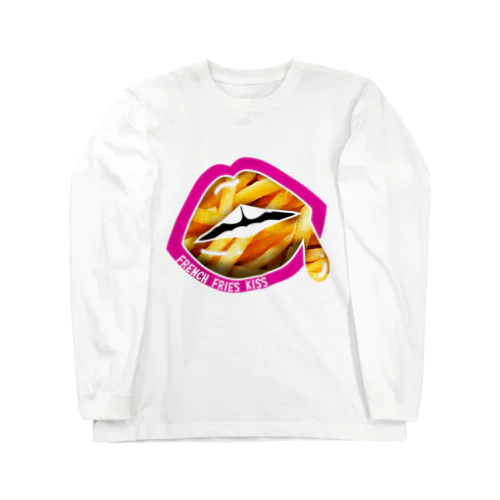 FRENCH FRIES KISS - PINK ロングスリーブTシャツ