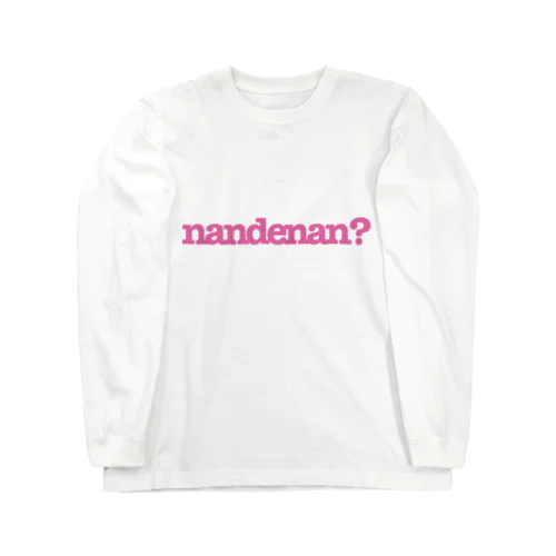 nandenan ピンク ロングスリーブTシャツ