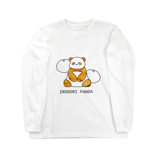 IRODORI PANDA みかん Long Sleeve T-Shirt