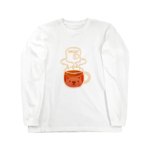 のぞクマグ：紅茶Ver. ロングスリーブTシャツ