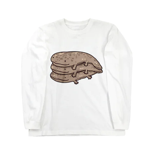 オオサンショウウオ三段重ね Long Sleeve T-Shirt