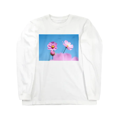 青空とコスモスとミツバチと Long Sleeve T-Shirt