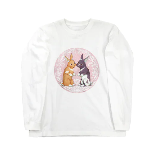 見つめあうウサギ Long Sleeve T-Shirt