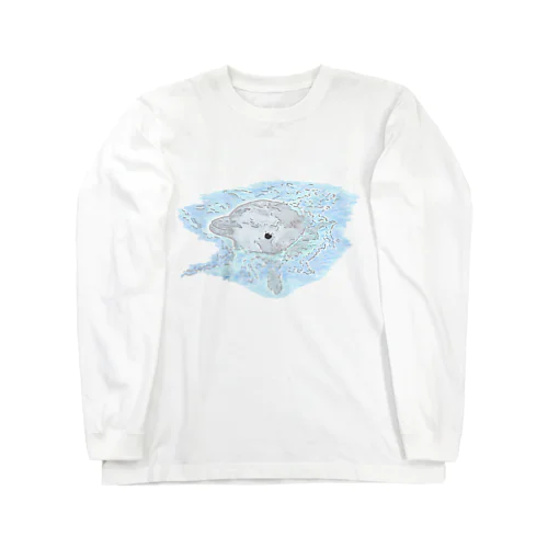 癒し、かわゆすのイルカちゃん。 Long Sleeve T-Shirt