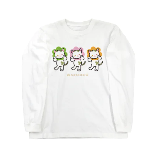 ミッキーロングスリーブTシャツ（お花の妖精・３色） Long Sleeve T-Shirt