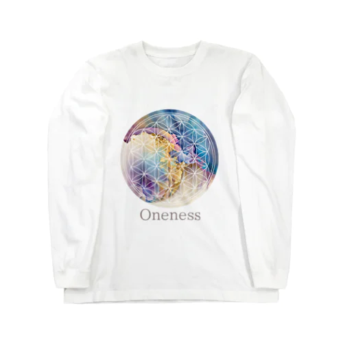 フラワーオブライフ・ワンネス Long Sleeve T-Shirt