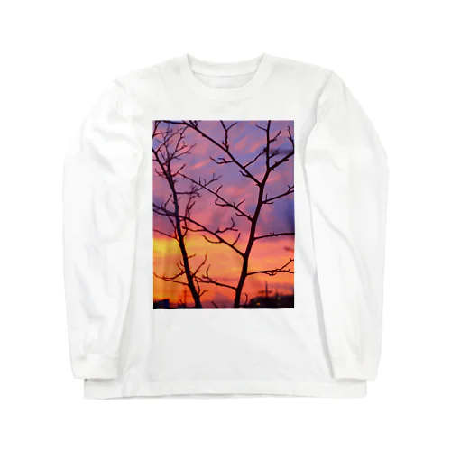 夕焼けシルエット Long Sleeve T-Shirt