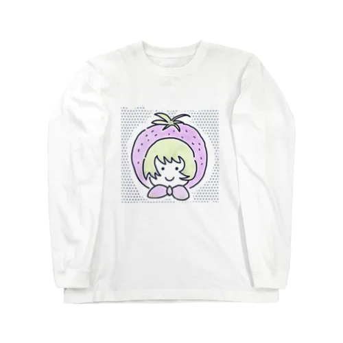 コラボ商品　苺いち絵的マミちゃんイチゴgirl ロングスリーブTシャツ