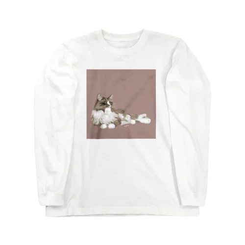 美人のネコちゃん Long Sleeve T-Shirt