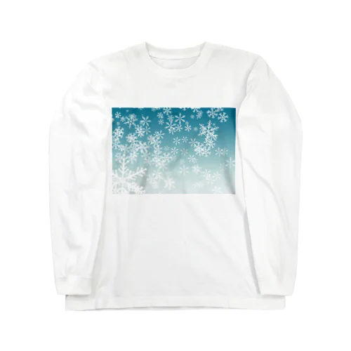 雪の結晶21 ロングスリーブTシャツ