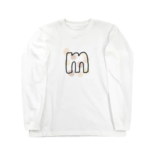 焼きマシュマロ ロゴ 롱 슬리브 티셔츠