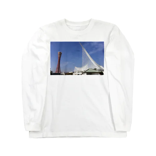 the morning of Kobe Meriken Park  ロングスリーブTシャツ