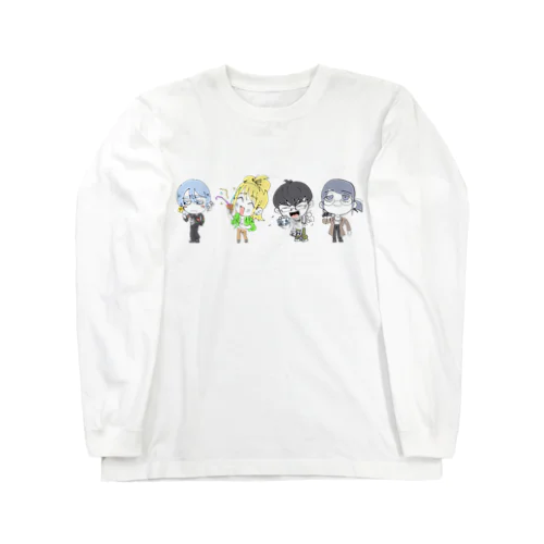 陰キャラブコメ　SDキャラ集合絵 Long Sleeve T-Shirt