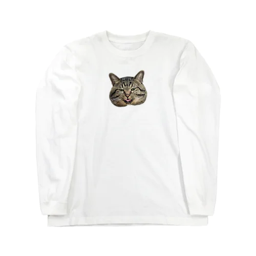 顔でか猫 Long Sleeve T-Shirt