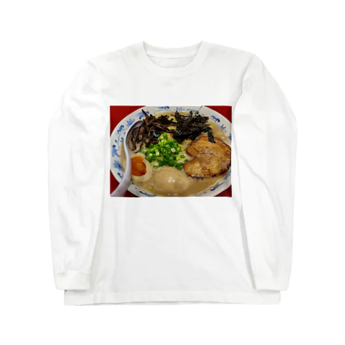 豚骨ラーメングッズ ロングスリーブTシャツ