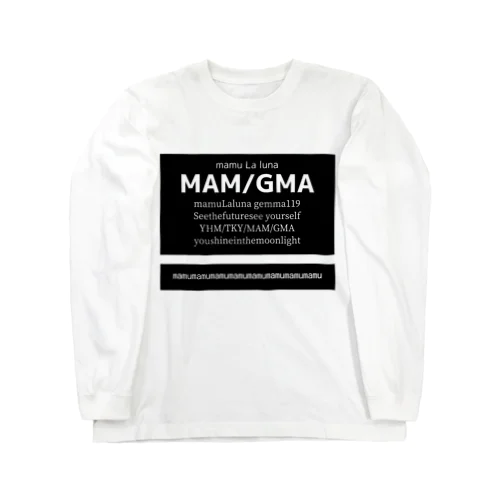 MAM/GMA ロゴプリント ロングスリーブTシャツ