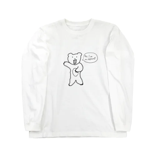 An “elephant” bear ロングスリーブTシャツ