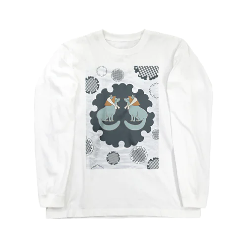 笠狛狐 -和紙- Long Sleeve T-Shirt