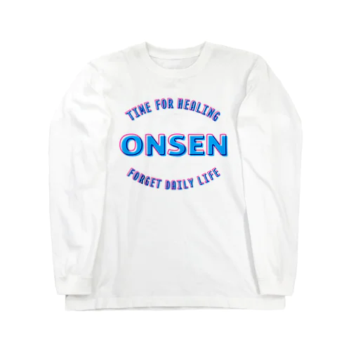 ONSEN -Time for Healing- (カラー) ロングスリーブTシャツ