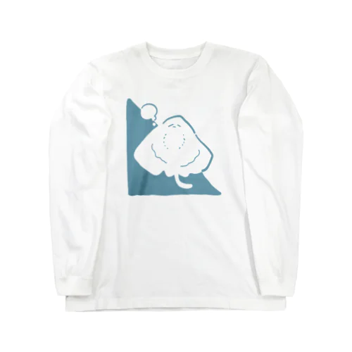 考えるエイ Long Sleeve T-Shirt