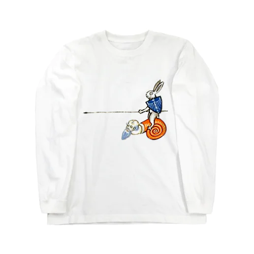 キモい何かに乗るウサギ Long Sleeve T-Shirt