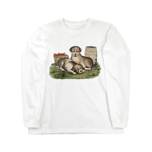 ２匹の犬 Long Sleeve T-Shirt